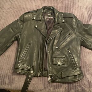 Wilsons Vintage Leather Motorcycle Jacket